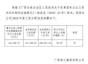 2019年度工資分配信息披露公告